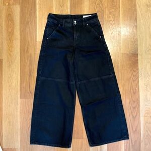 GAP Black Baggy Mid Rise Jeans